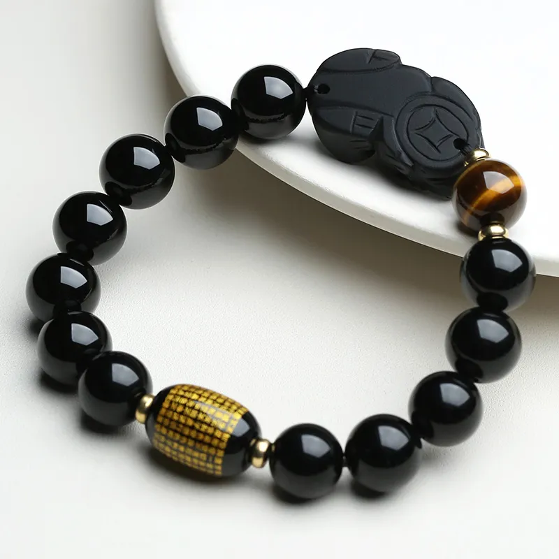 Phoenisess Obsidian Bracelets Unisex-3