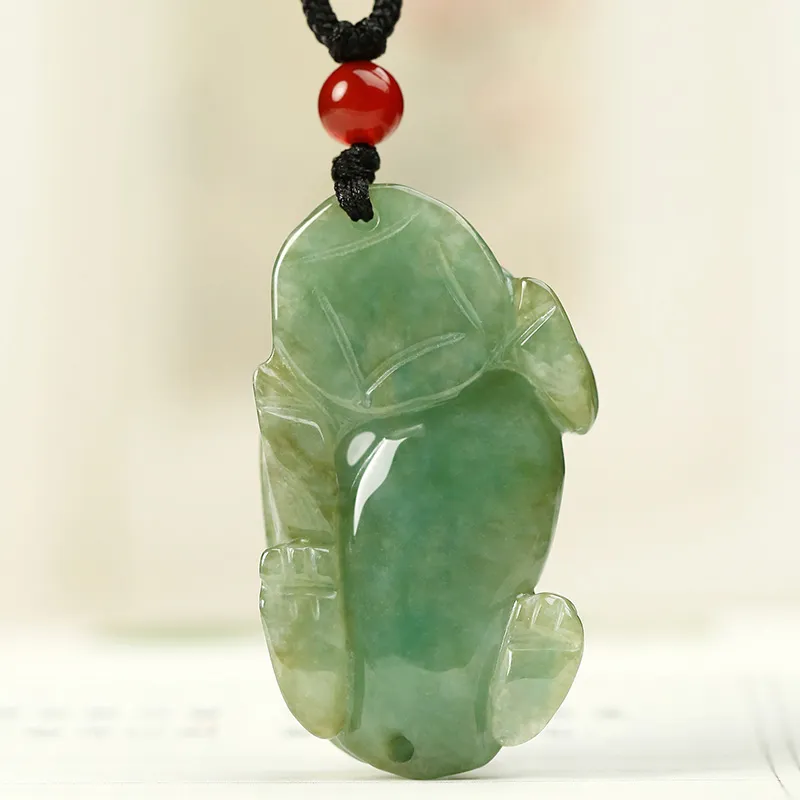 Phoenisess Glutinous Jade Jadeite Necklaces Unisex-3