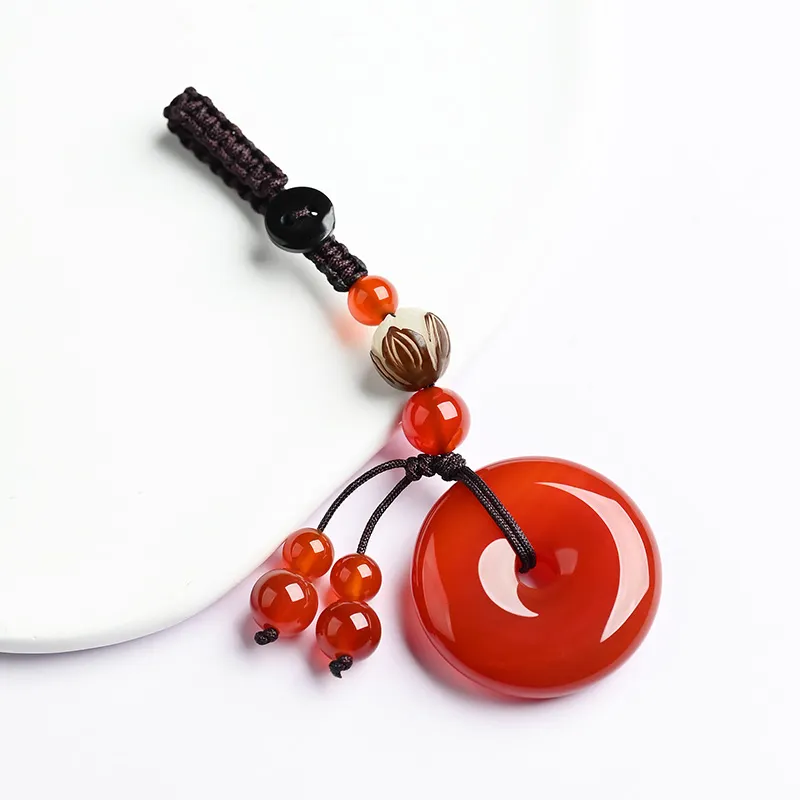 Phoenisess Agate Pendant Accessories Unisex-3