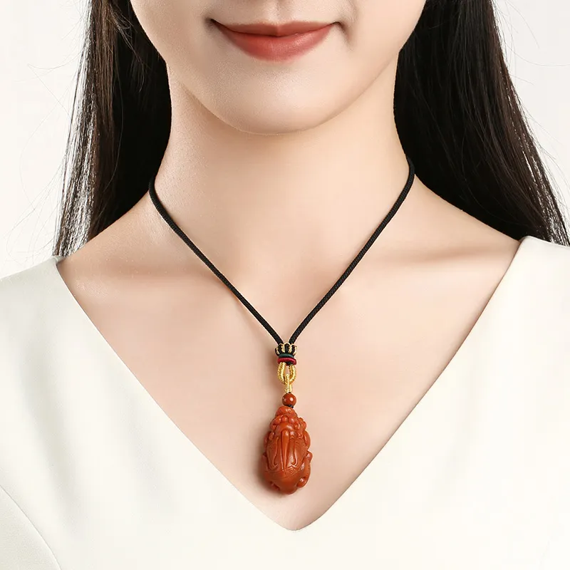 Phoenisess Southern Red Agate Necklaces Unisex-13