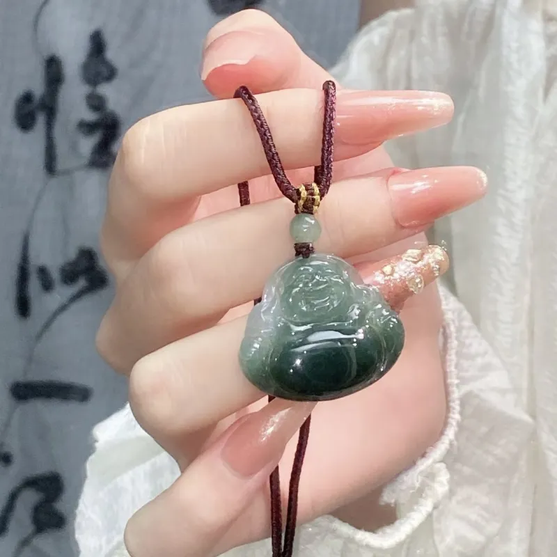 Phoenisess Glutinous Jade Necklaces Women's-52