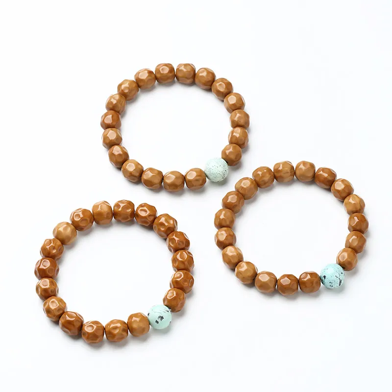 Phoenisess Monkey Head Walnut Bracelets Unisex-5