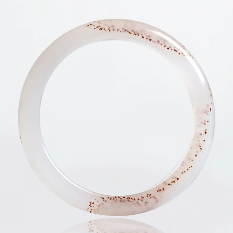 Phoenisess Natural Chalcedony Bangles Women's-7