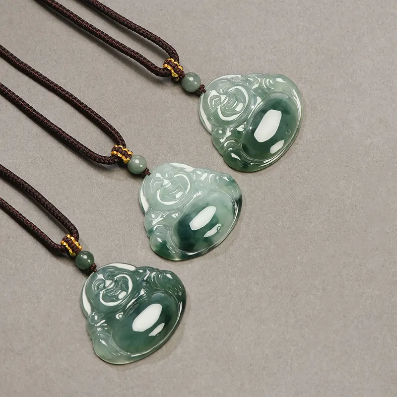 Phoenisess Glutinous Jade Necklaces Women's-16