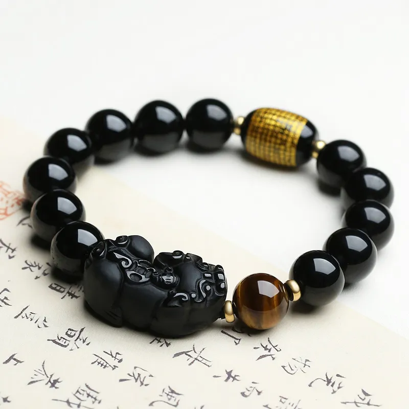 Phoenisess Obsidian Bracelets Unisex-2