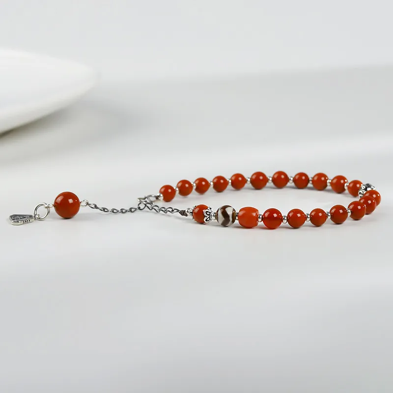 Phoenisess Southern Red Agate Bracelets Women's-4