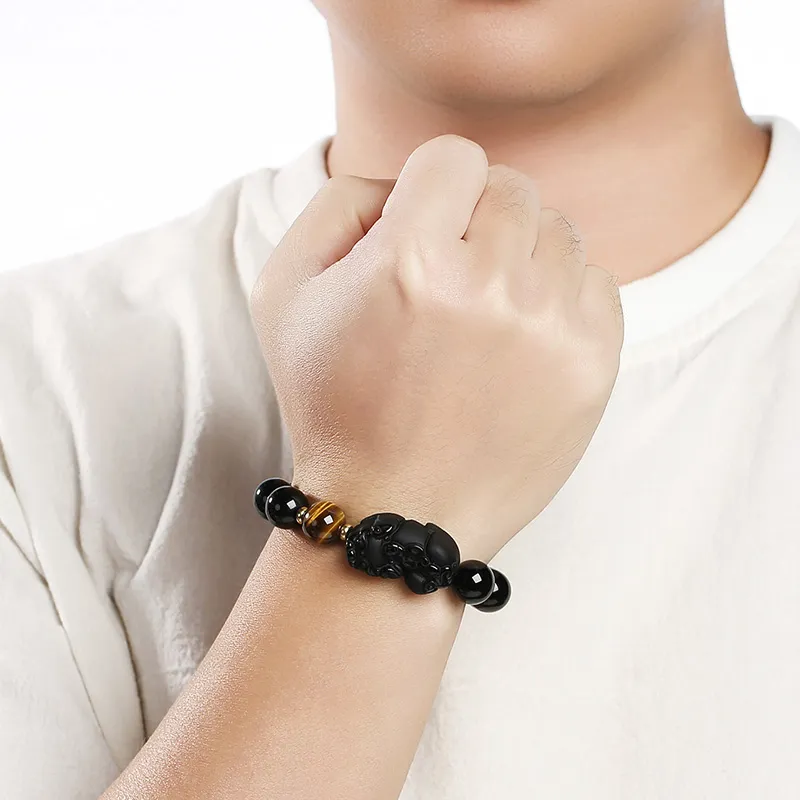 Phoenisess Obsidian Bracelets Unisex-7