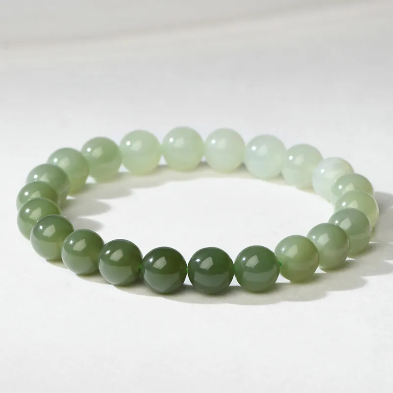 Phoenisess Bracelets Pale Greenish White Jade Women's-13