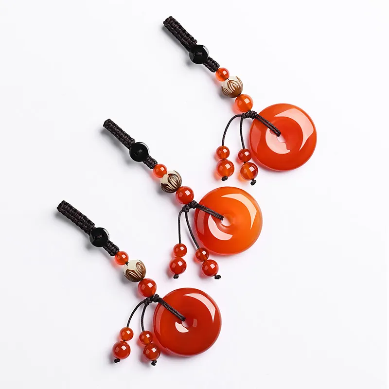 Phoenisess Agate Pendant Accessories Unisex-5