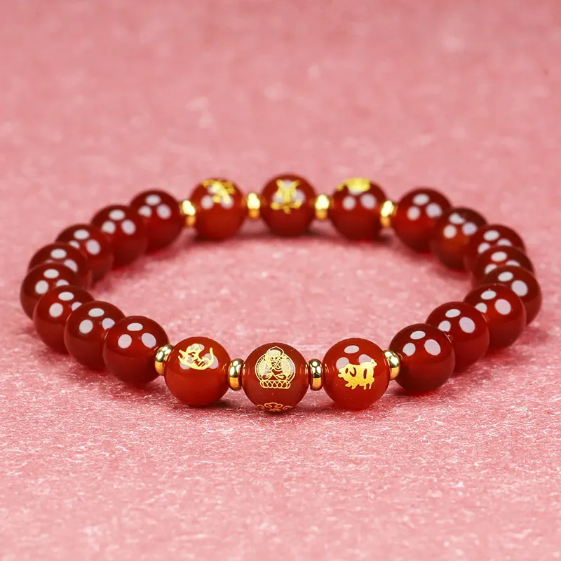 Phoenisess Agate Bracelets Unisex-16