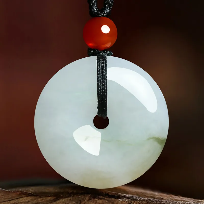 Phoenisess Bean Type Jadeite Pendants Unisex-3
