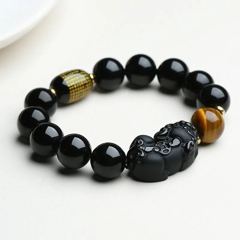 Phoenisess Obsidian Bracelets Unisex-11