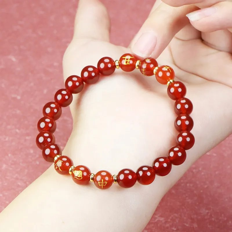 Phoenisess Agate Bracelets Unisex-6