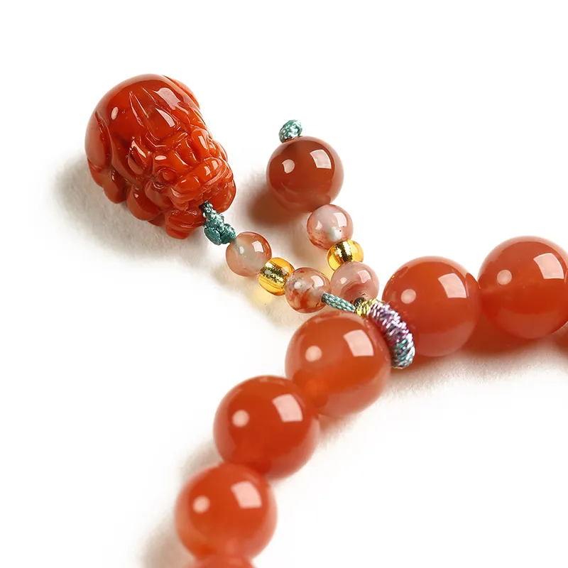 Phoenisess Southern Red Agate Bracelets Women's-4