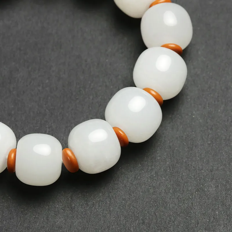 Phoenisess Golden Silk Jade Bracelets Men's-3