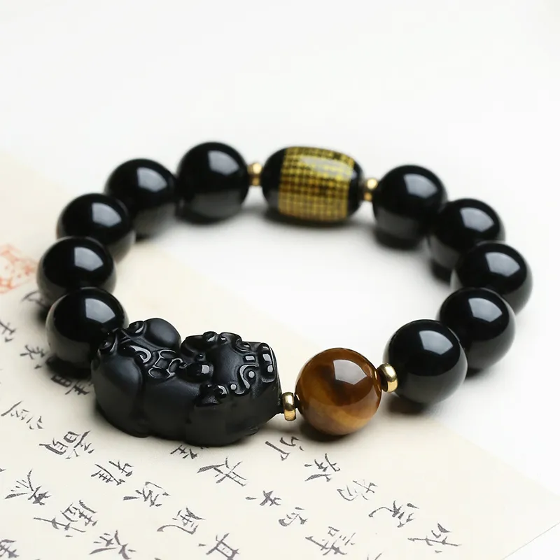 Phoenisess Obsidian Bracelets Unisex-9