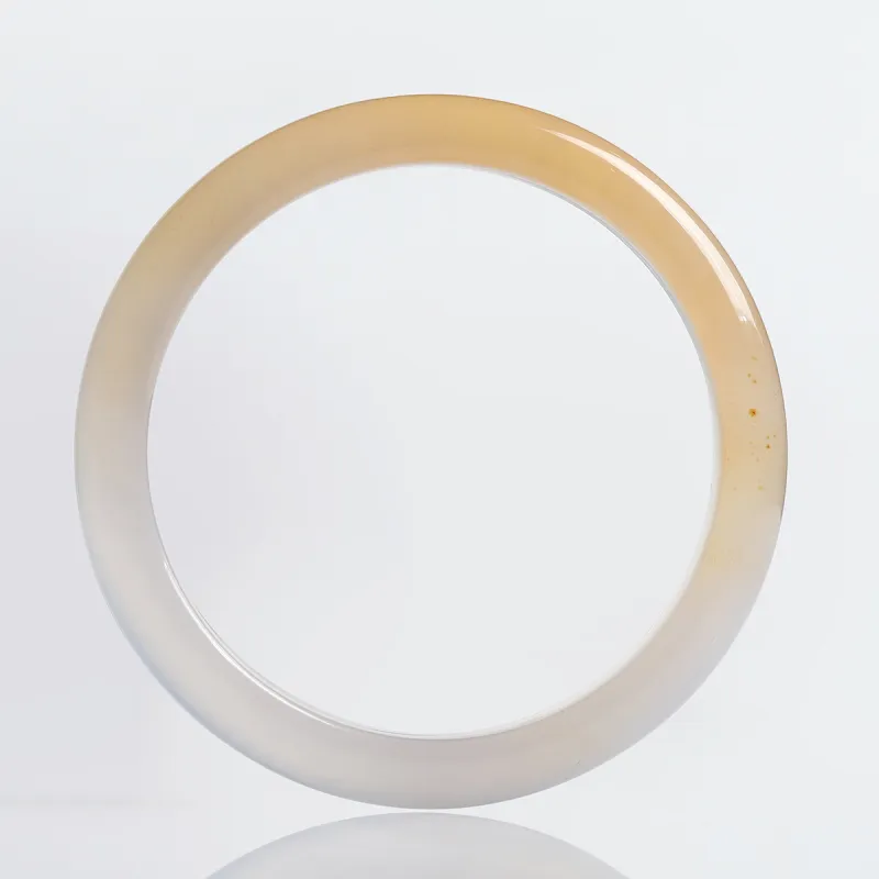 Phoenisess Natural Chalcedony Bangles Women's-2