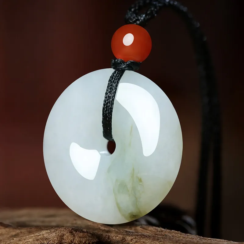 Phoenisess Bean Type Jadeite Pendants Unisex-2