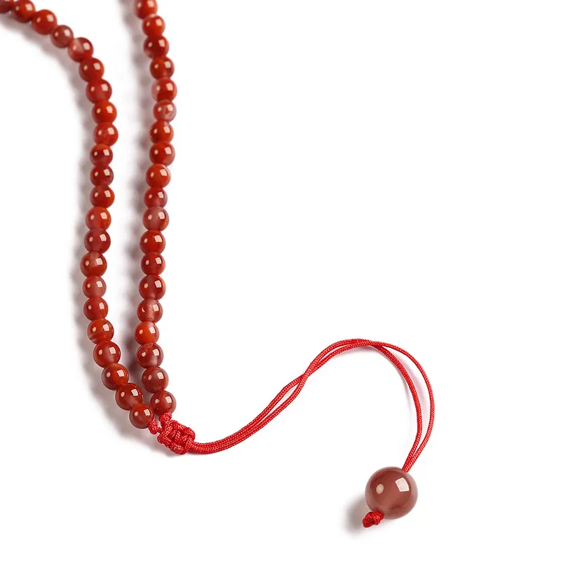 Phoenisess South Red Agate Necklaces Women's-4