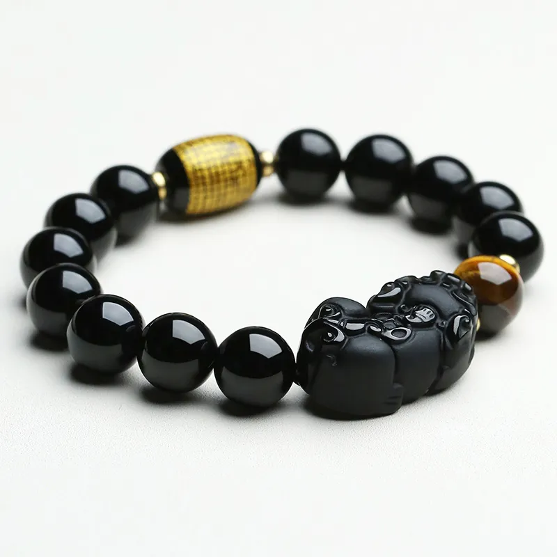 Phoenisess Obsidian Bracelets Unisex-4