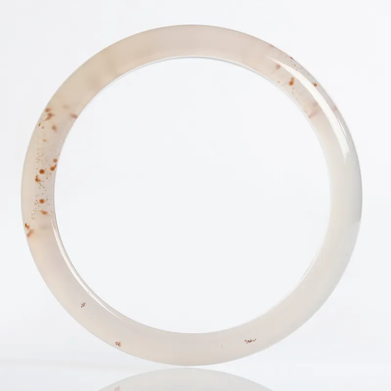 Phoenisess Natural Chalcedony Bangles Women's-11