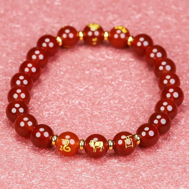 Phoenisess Agate Bracelets Unisex-12