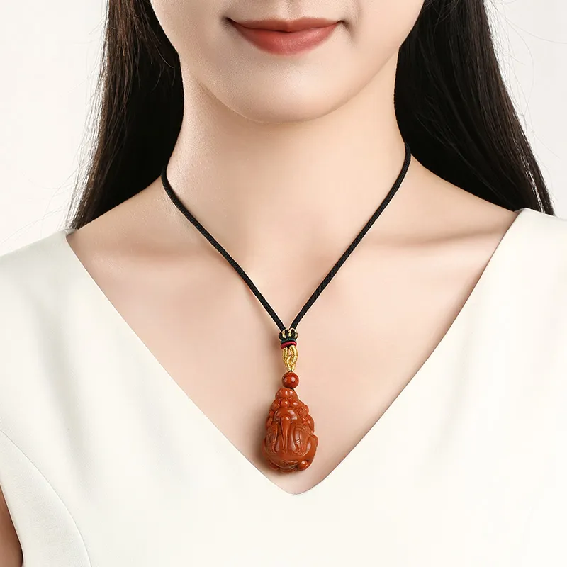 Phoenisess Southern Red Agate Necklaces Unisex-20