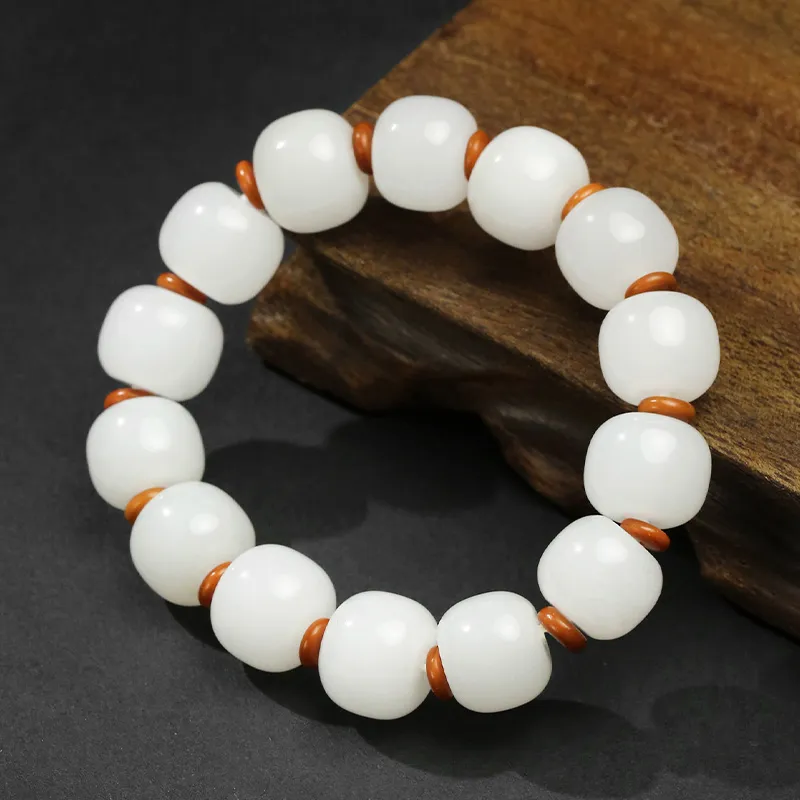 Phoenisess Golden Silk Jade Bracelets Men's-2