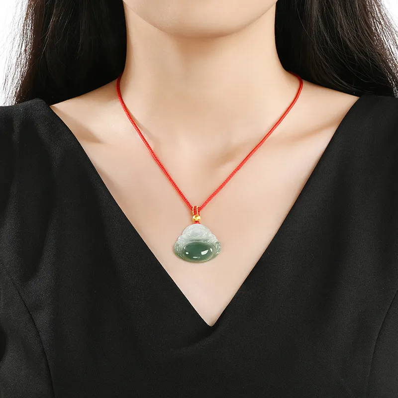 Phoenisess Glutinous Jade Necklaces Women's-2
