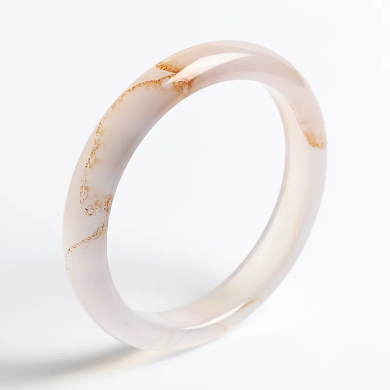 Phoenisess Natural Chalcedony Bangles Women's-1