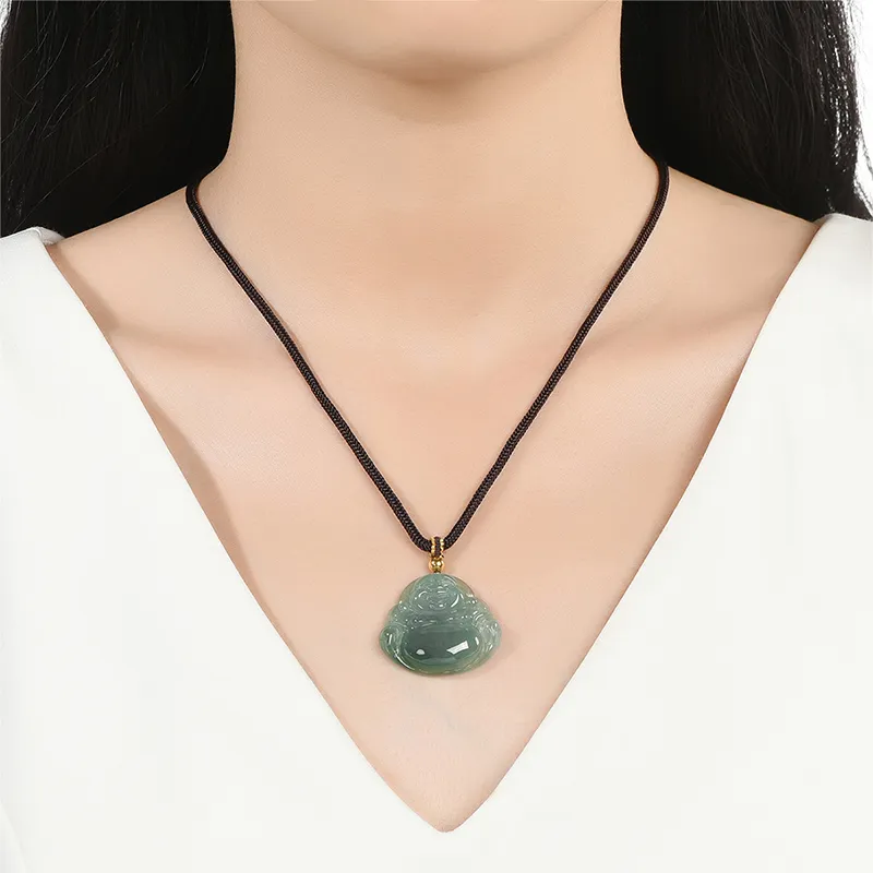 Phoenisess Glutinous Jade Necklaces Women's-35