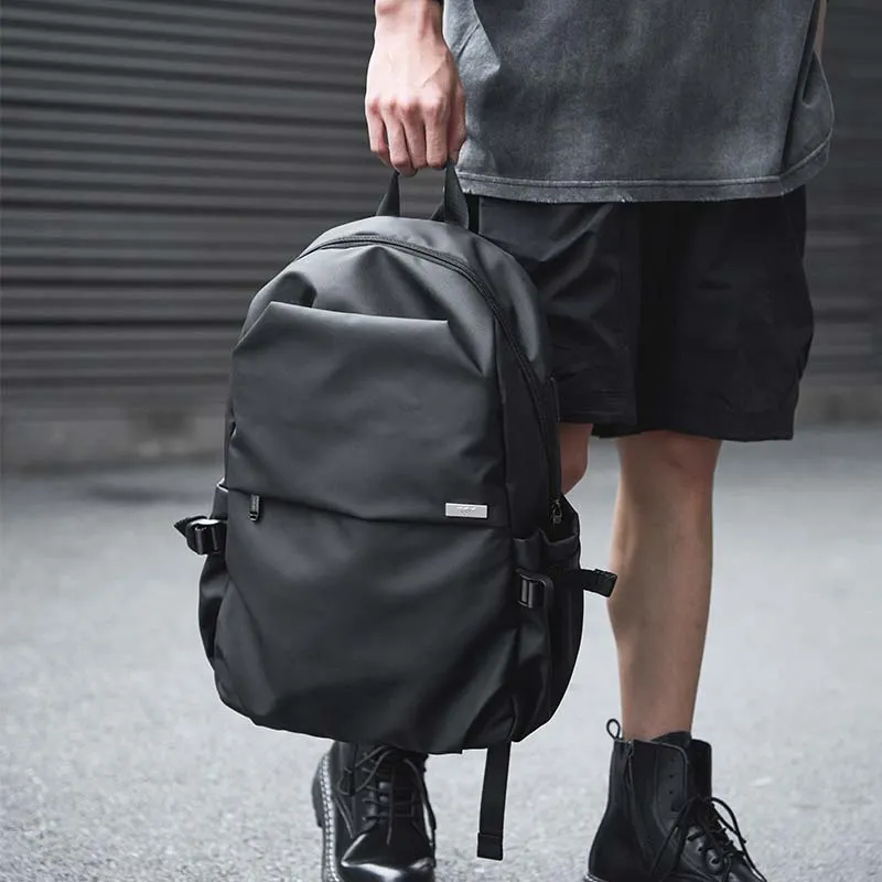 SEPTWOLVES Fabric QPL Student Backpack Laptop Bag Backpack Regular Unisex Black-2