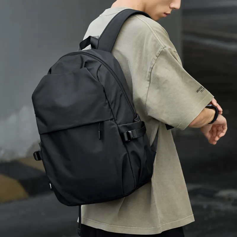 SEPTWOLVES Fabric QPL Student Backpack Laptop Bag Backpack Regular Unisex Black-7