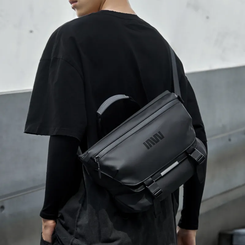 SEPTWOLVES Artificial Leather Everyday Commute Back Crossbody Bag QPL Regular Men's Black-7