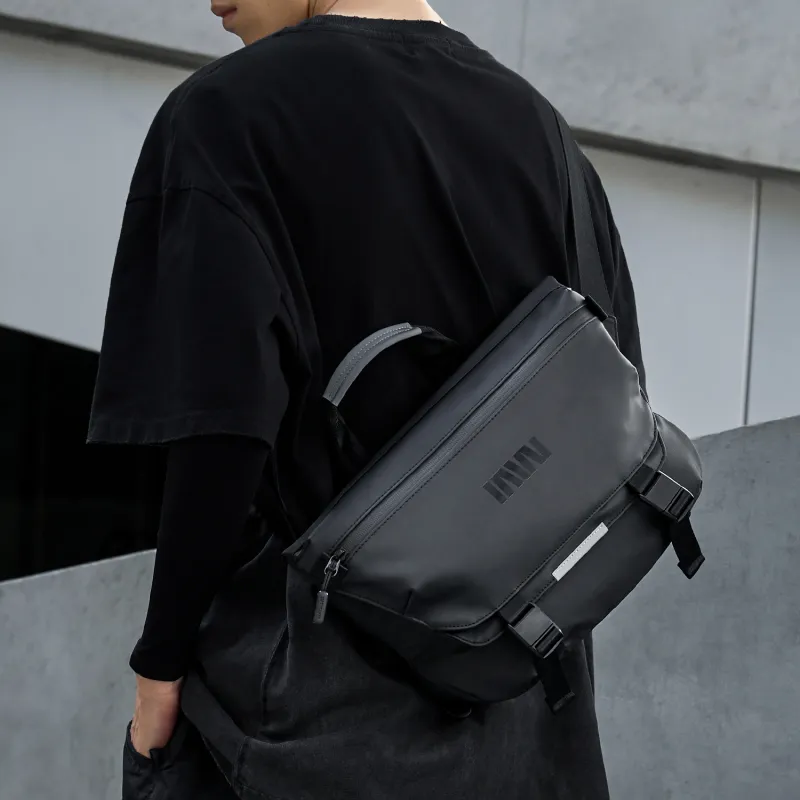 SEPTWOLVES Artificial Leather Everyday Commute Back Crossbody Bag QPL Regular Men's Black-6
