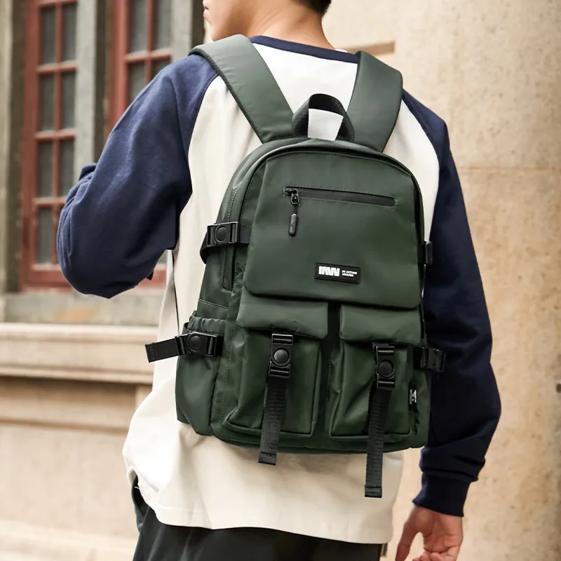 SEPTWOLVES Fabric Fashion Minimalist Style Lightweight Large Capacity Travel Backpack QPL Unisex Jasper-3