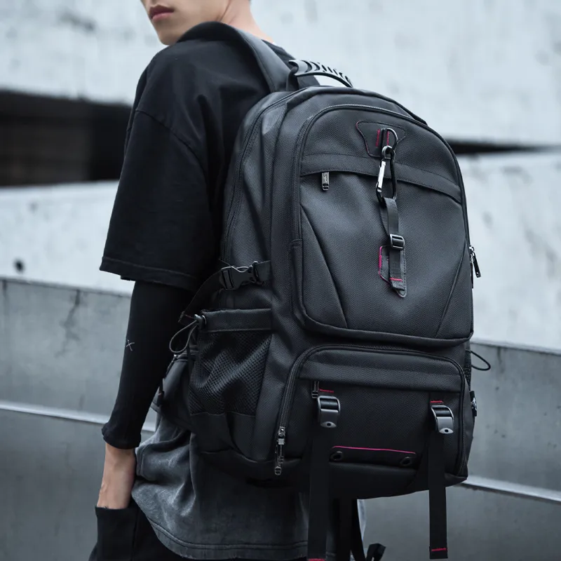 SEPTWOLVES Fabric 17.3 Inches Laptop Bag Backpack Travel Backpack QPL Regular Unisex Black-12