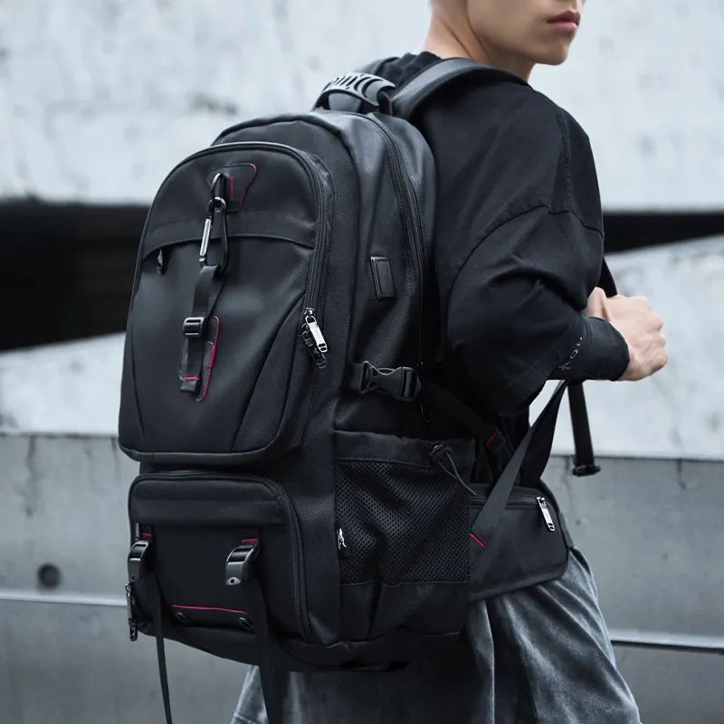 SEPTWOLVES Fabric 17.3 Inches Laptop Bag Backpack Travel Backpack QPL Regular Unisex Black-13