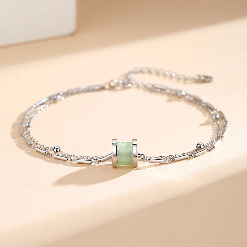 Fu Ru Ji 925 Sterling Silver Anklets Women's-1
