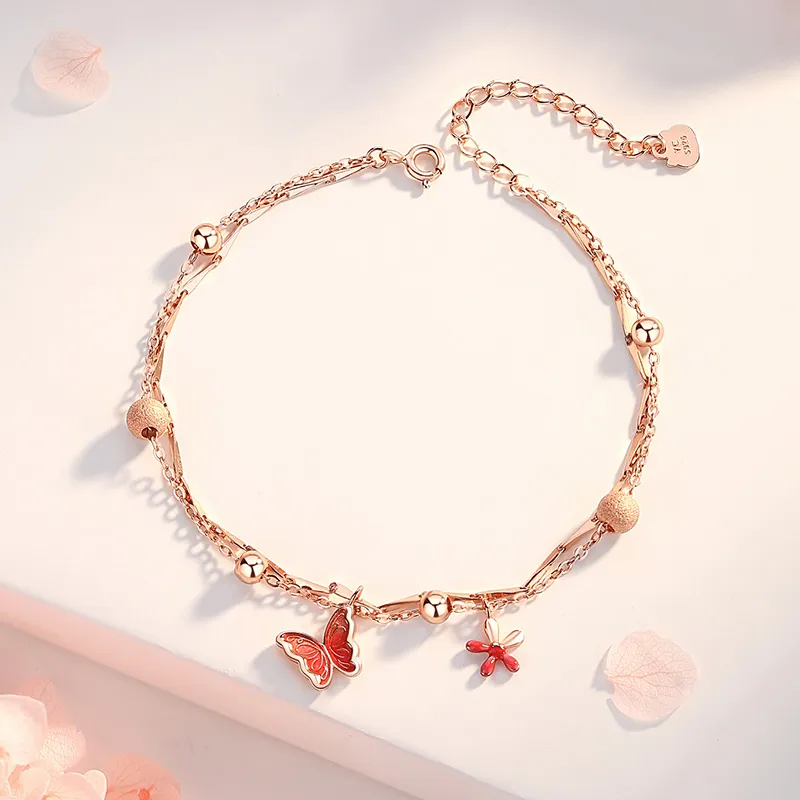 Fu Ru Ji 925 Sterling Silver Anklets Women's-2