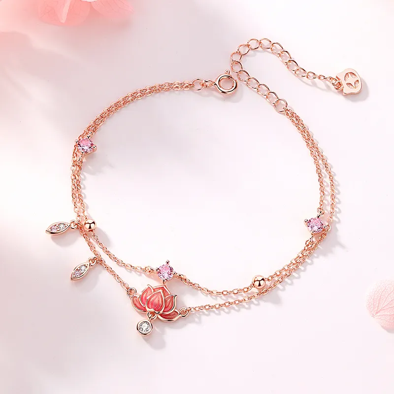 Fu Ru Ji 925 Sterling Silver Anklets Women's-1
