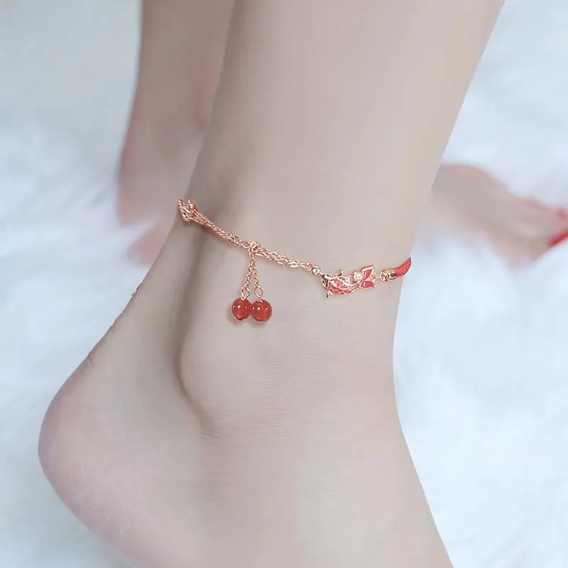Fu Ru Ji S925 Silver Anklets Women's-4