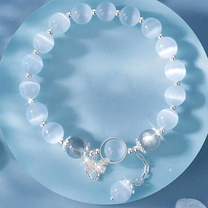 Fu Ru Ji Glass Cat Eye Bracelets Women's-1