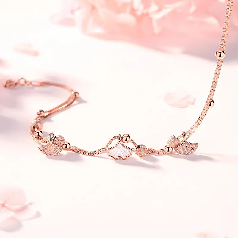 Fu Ru Ji 925 Sterling Silver Anklets Women's-2