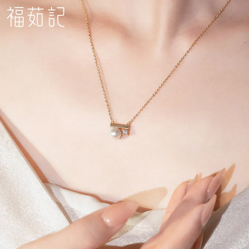 Fu Ru Ji 925 Sterling Silver, Shell Pearl Necklaces Women's-2