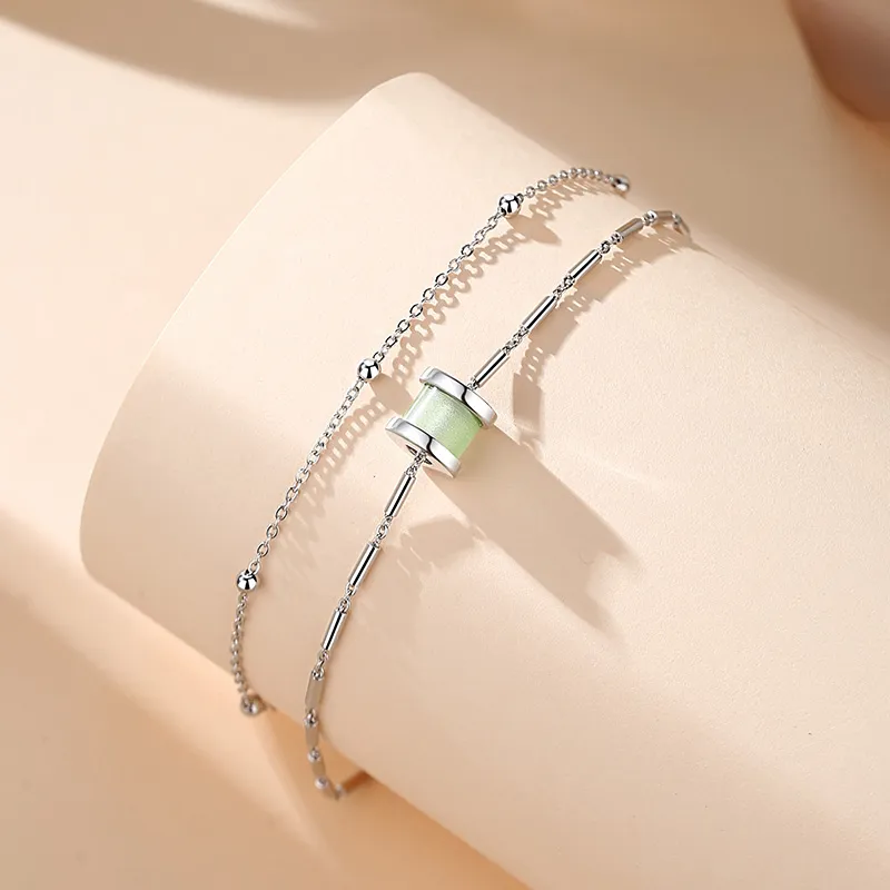 Fu Ru Ji 925 Sterling Silver Anklets Women's-2