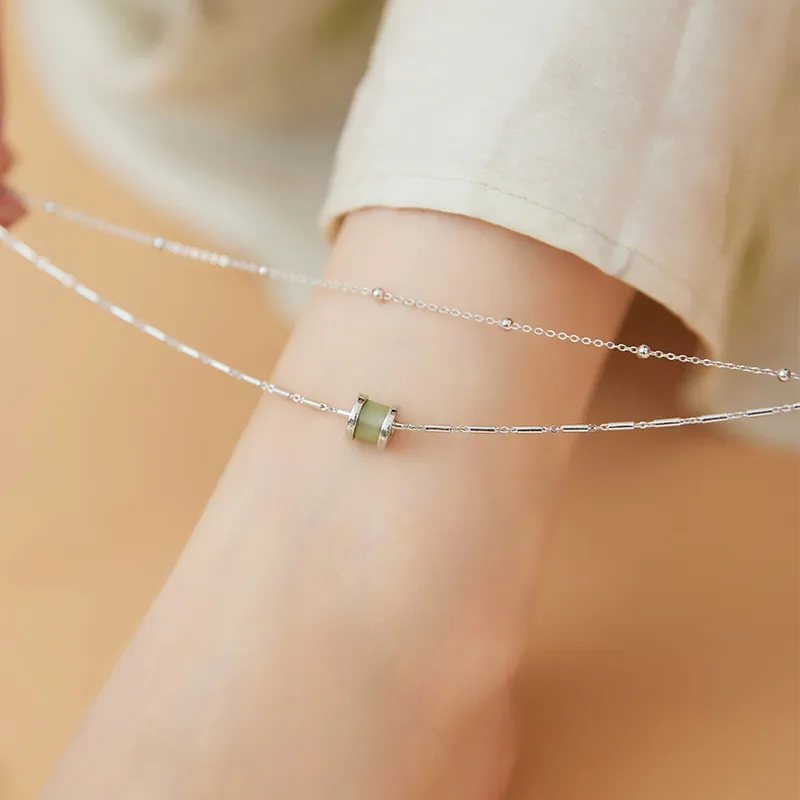 Fu Ru Ji 925 Sterling Silver Anklets Women's-5