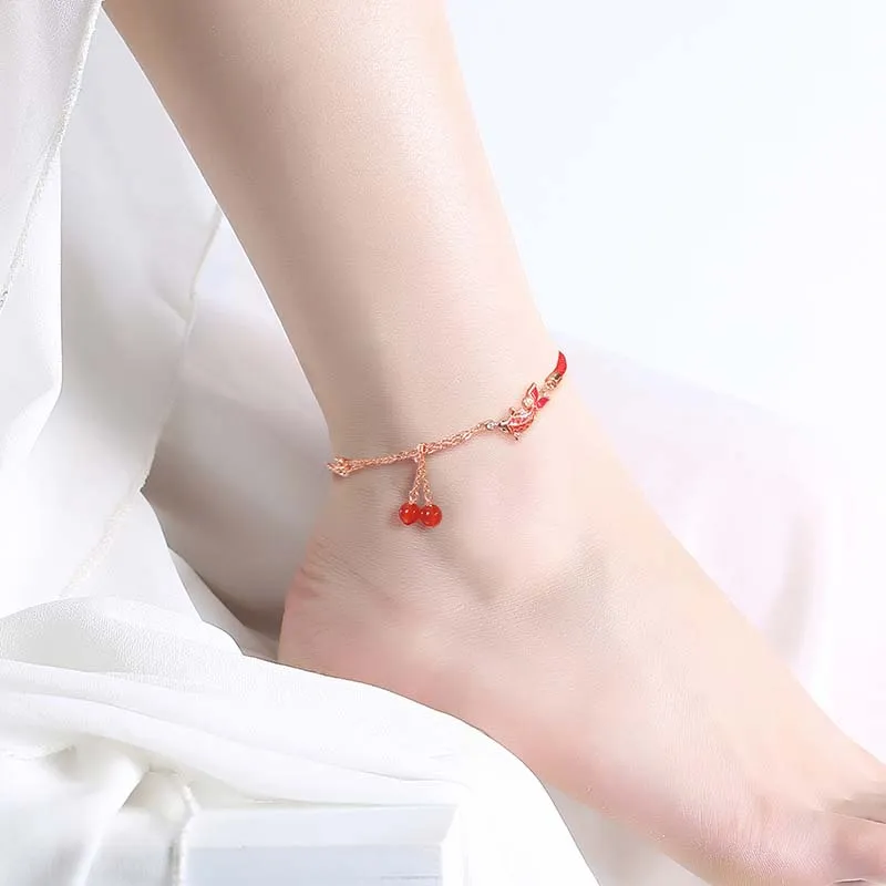 Fu Ru Ji S925 Silver Anklets Women's-5