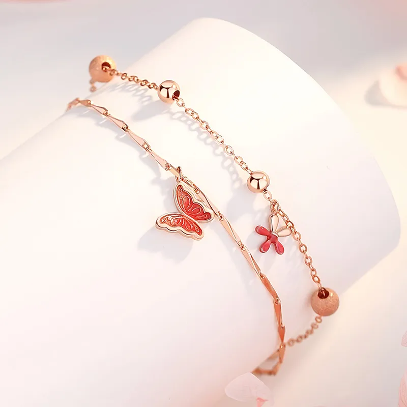 Fu Ru Ji 925 Sterling Silver Anklets Women's-3