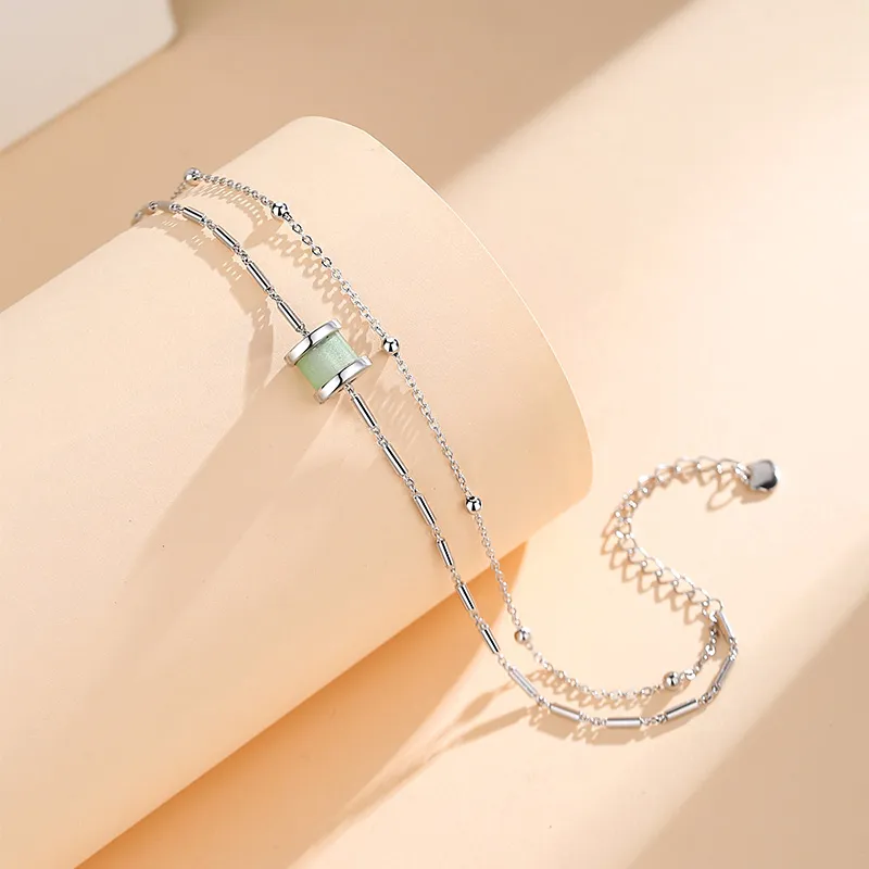 Fu Ru Ji 925 Sterling Silver Anklets Women's-3